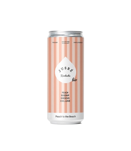 [Kombucha_PTB_JR0330PB01WBTRH] Peach To The Beach (330ml) BE-BIO-01